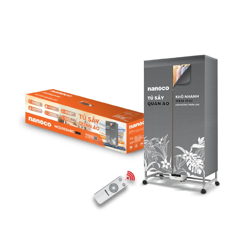 Tủ sấy quần áo Nanoco NCD2024RC 2000W