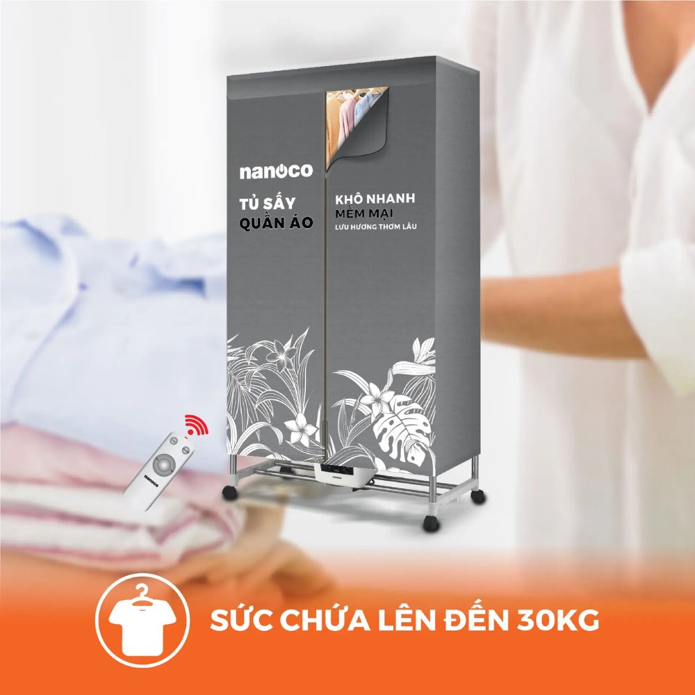 Tủ sấy quần áo Nanoco NCD2024RC 2000W