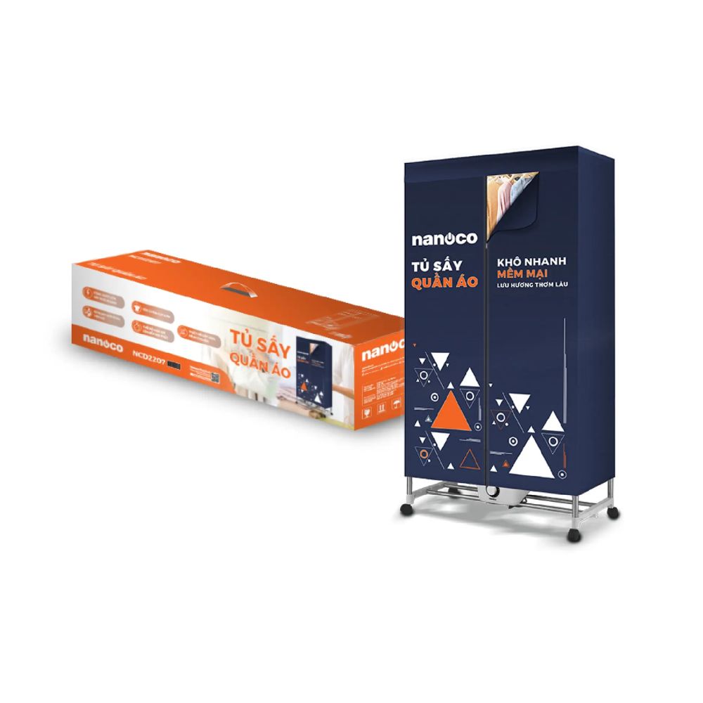 Tủ sấy quần áo Nanoco NCD2207 2200W