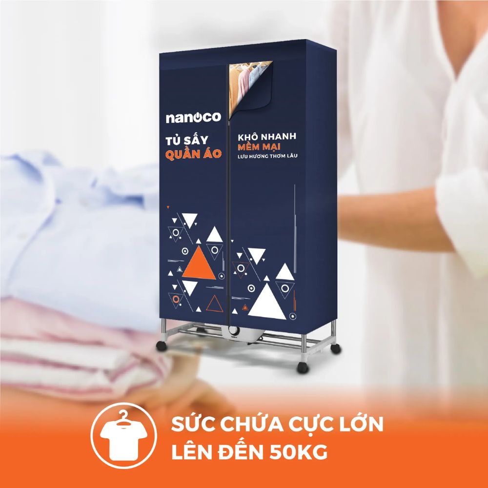 Tủ sấy quần áo Nanoco NCD2207 2200W