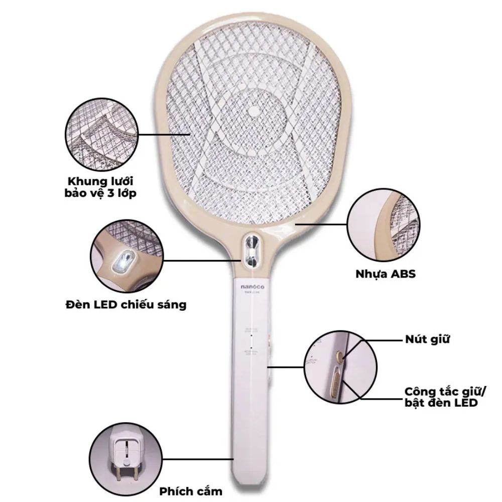 Vợt muỗi Nanoco NMR102