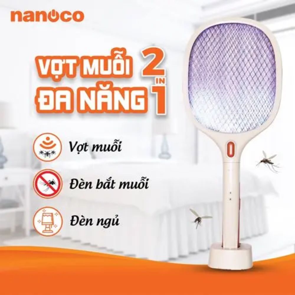 Vợt muỗi thông minh Nanoco NMR103BE