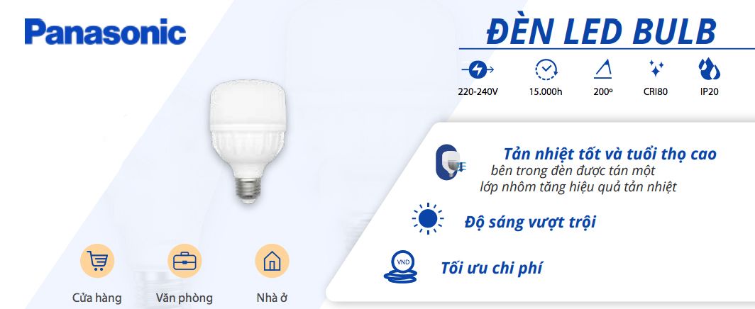 Thông tin sản phẩm đèn Led Bulb T Tyle Panasonic