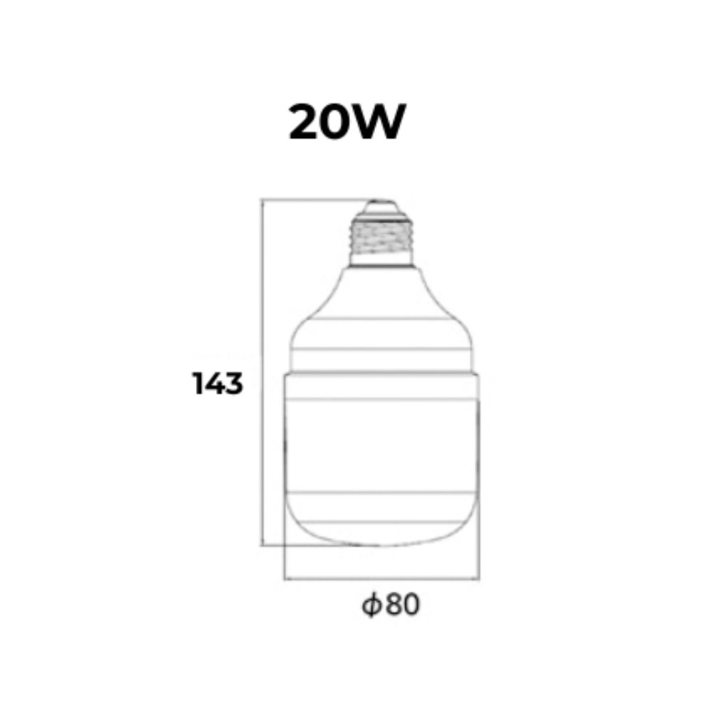 Đèn LED Bulb T2 20W Panasonic LDTCH20LG2A7 / LDTCH20DG2A7