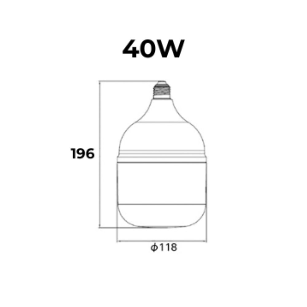 Đèn LED Bulb T2 40W Panasonic LDTCH40LG2A7 / LDTCH40DG2A7