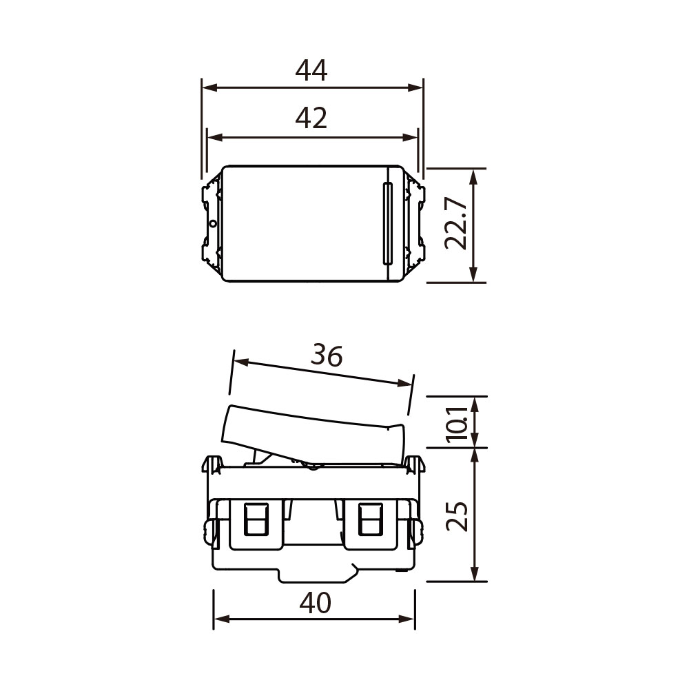 Công tắc 2 tiếp điểm có đèn báo (bắt vít) Panasonic Halumie WEVH5033-7