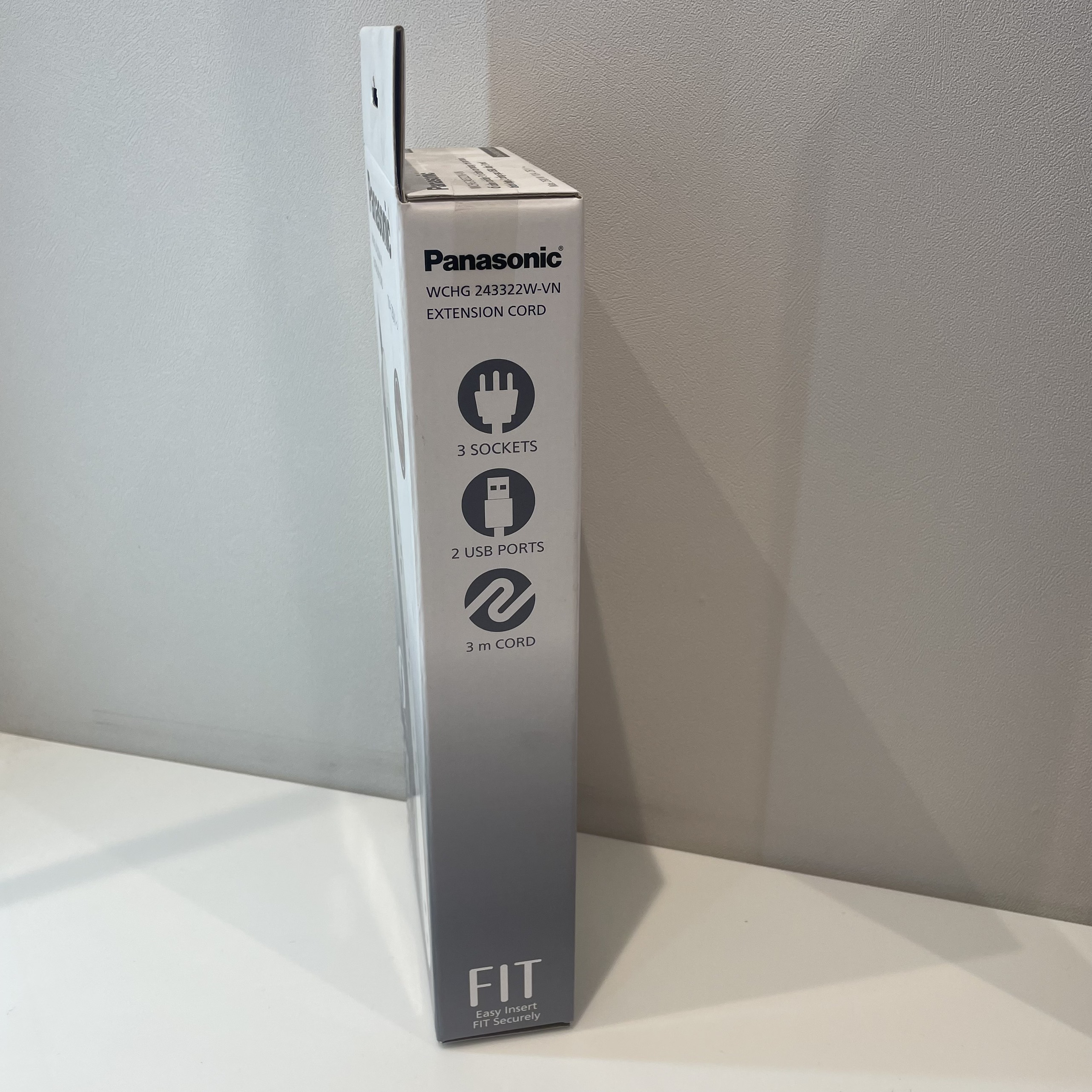 Ổ cắm Panasonic có dây 3 ổ cắm 2 USB WCHG243322W-VN