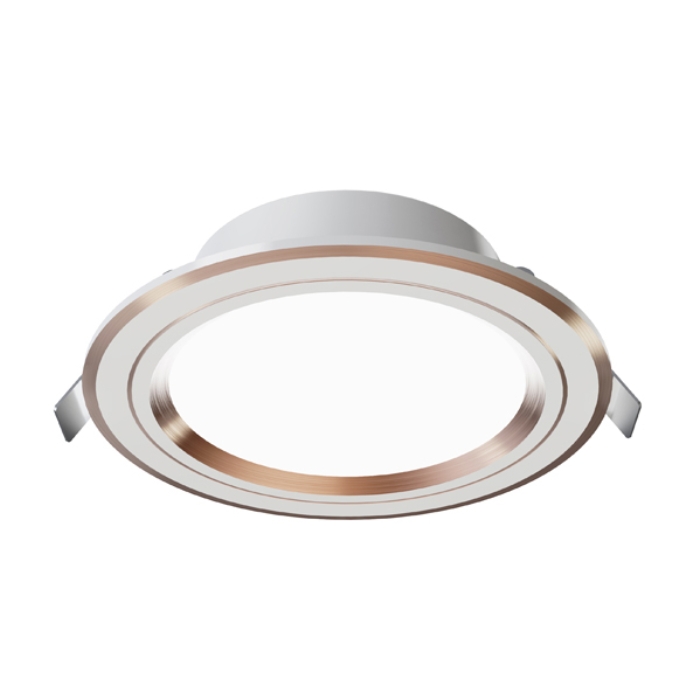 Đèn LED âm trần đơn sắc viền vàng Panasonic COLOR RIM
