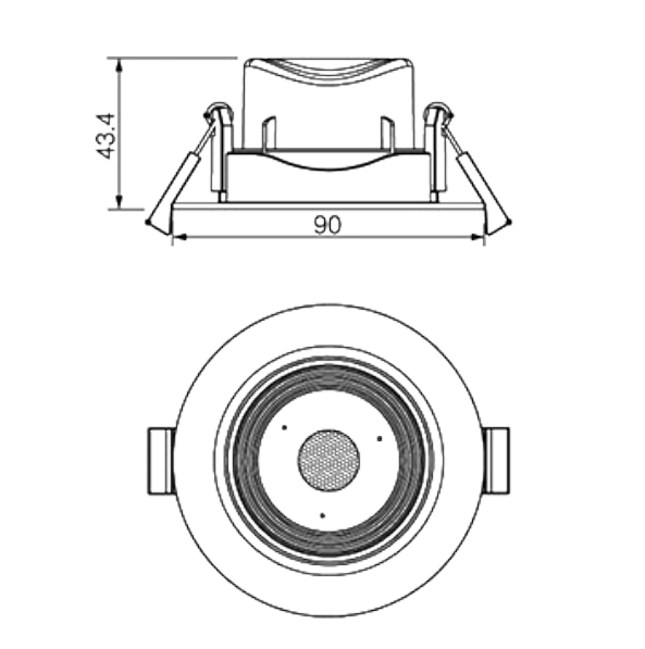 Đèn LED Downlight điều chỉnh độ sáng Panasonic DN 1G