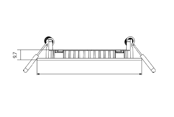 Bản vẽ kỹ thuật đèn LED Panel Downlight đổi màu Panasonic EZ-M