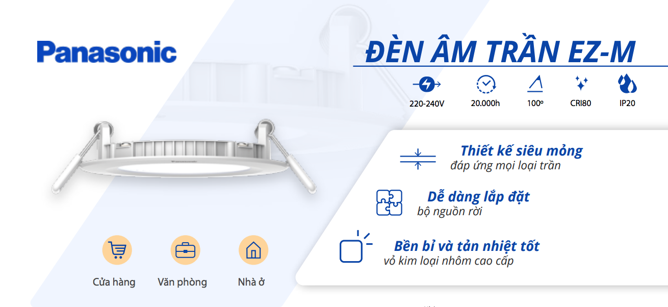 Đèn LED âm trần EZ-M