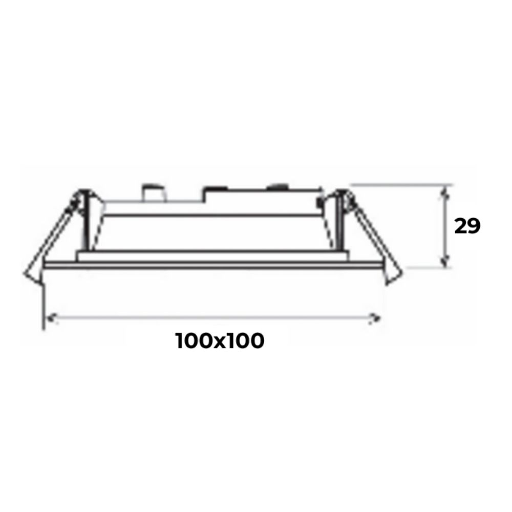 Đèn LED âm trần vuông 9W Panasonic NNP7225 NEO SLIM 2G