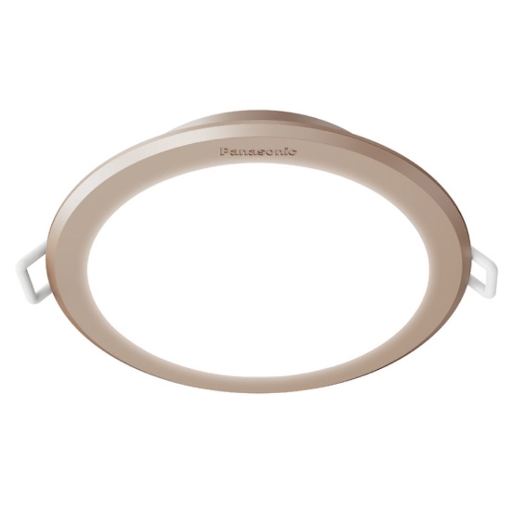 Đèn LED âm trần Panasonic DN DESIGN viền vàng 9W Ø133 mm