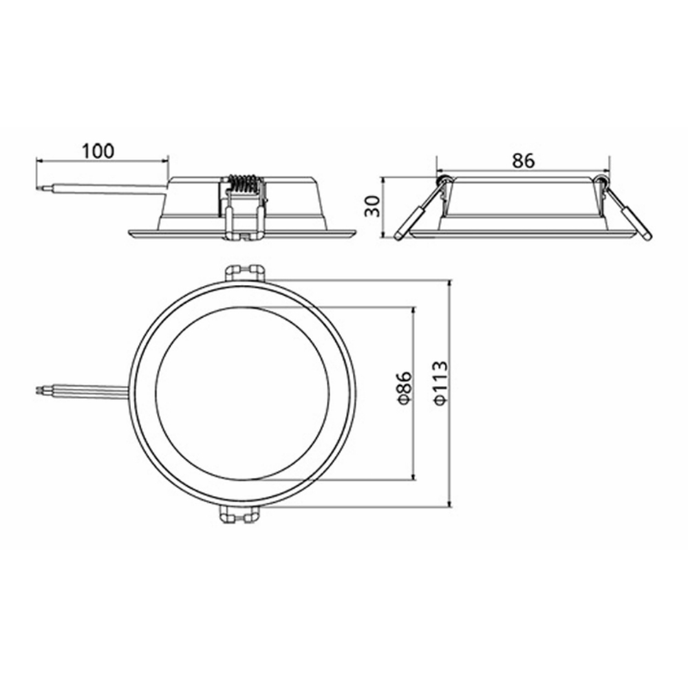 Đèn LED âm trần Panasonic DN 3G 6W