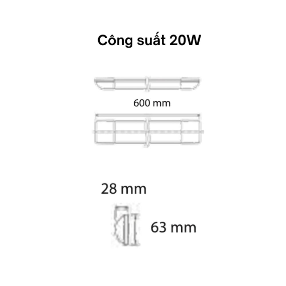 Đèn LED bán nguyệt 20W Panasonic NVV2006 V-Series