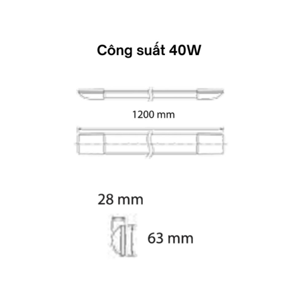 Đèn LED bán nguyệt 40W Panasonic NVV4012 V-Series