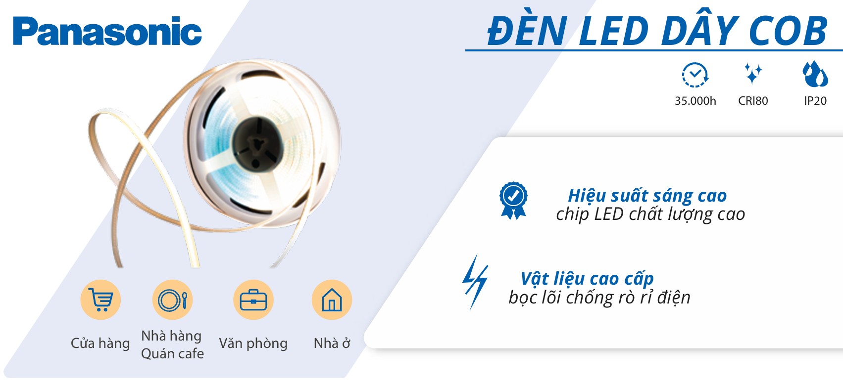 Đèn LED dây COB Panasonic NFV8032