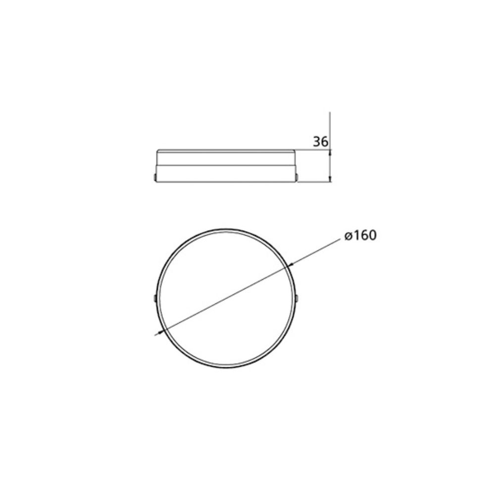 Đèn LED ốp trần Panasonic OUTBOW tràn viền 12W