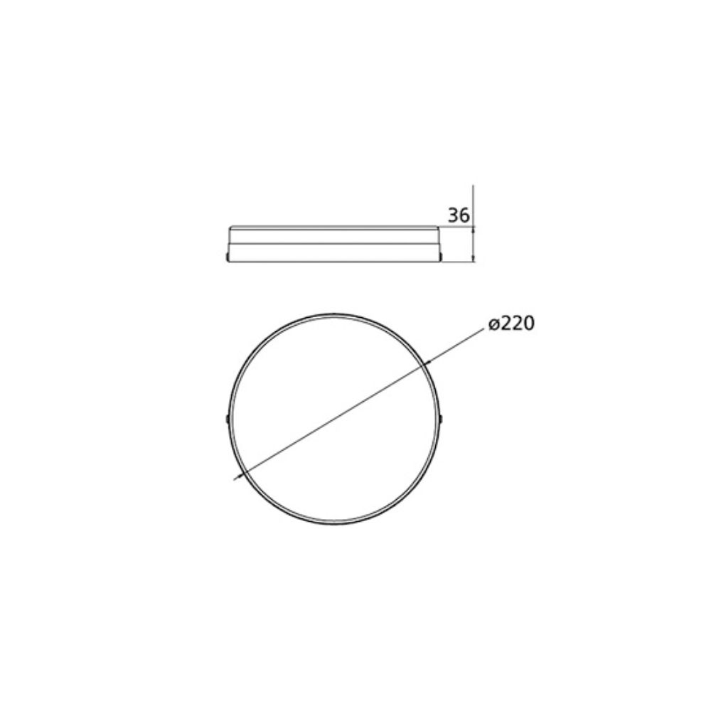 Đèn LED ốp trần Panasonic OUTBOW tràn viền 18W