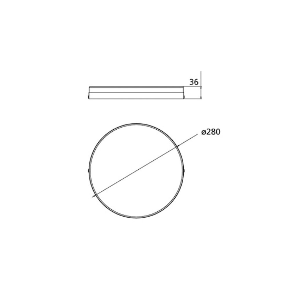 Đèn LED ốp trần Panasonic OUTBOW tràn viền 24W