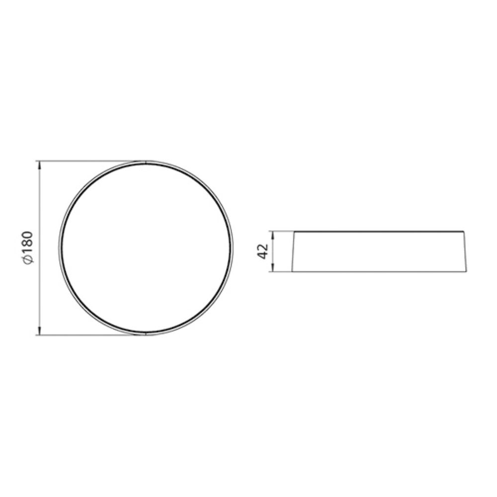 Đèn LED ốp trần Panasonic OUTBOW viền mỏng màu trắng 18W