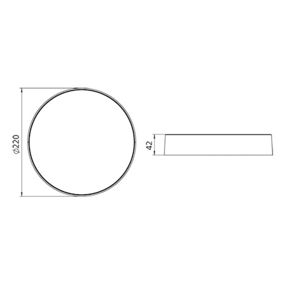 Đèn LED ốp trần Panasonic OUTBOW viền mỏng màu đen 24W