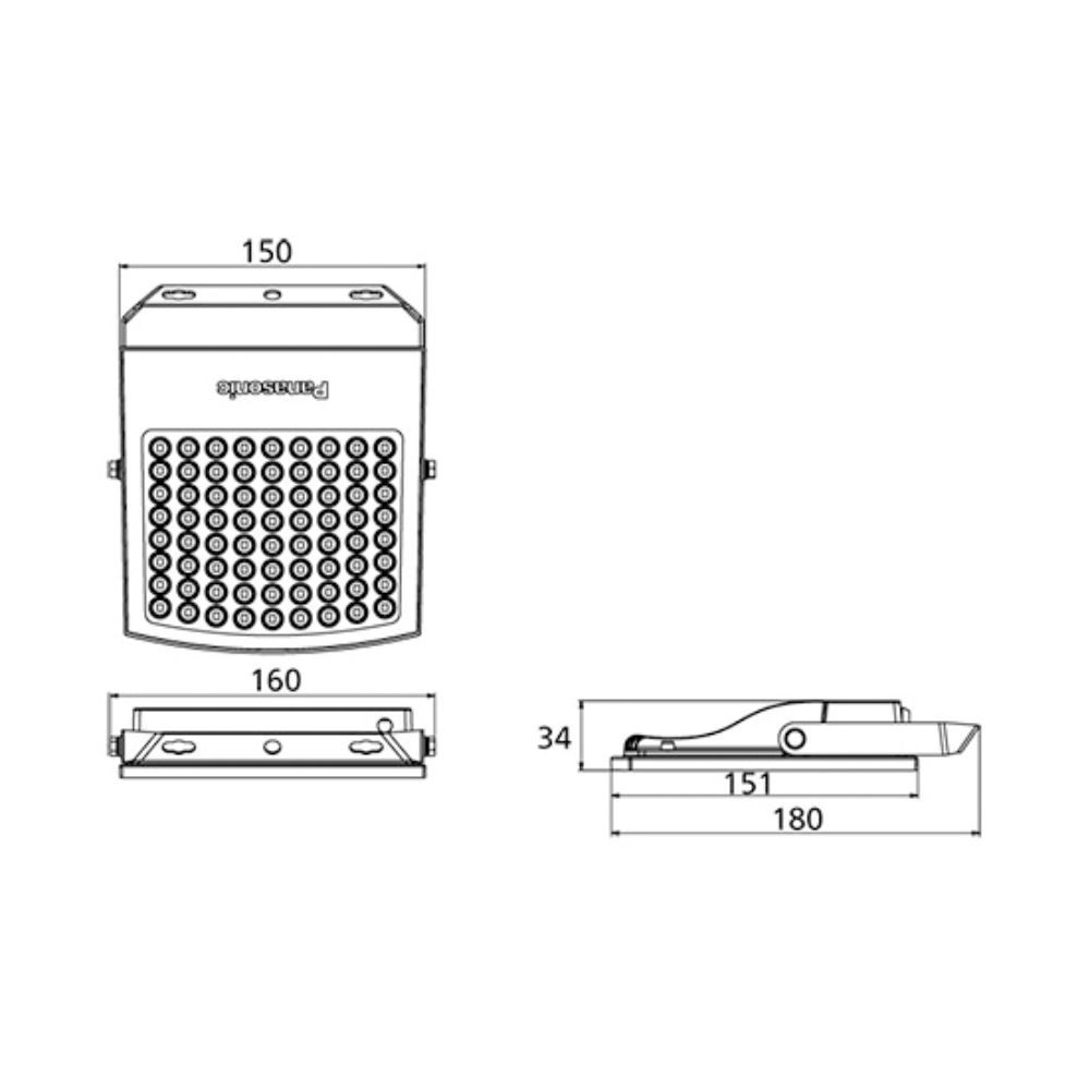 Đèn Pha LED Panasonic 3G 50W