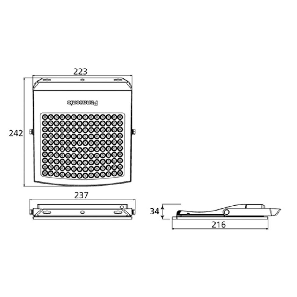 Đèn Pha LED Panasonic 3G 100W