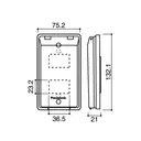 Mặt 2 thiết bị có nắp che mưa Panasonic WEG7902