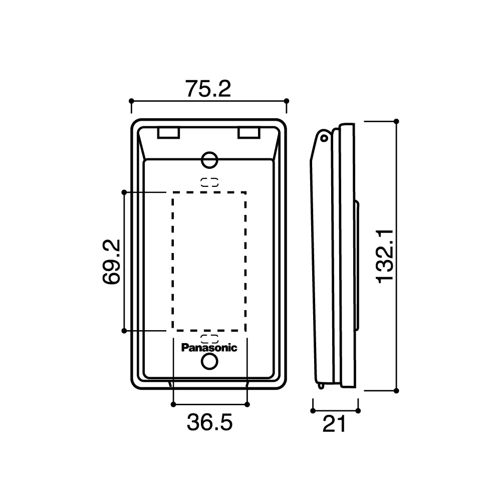 Mặt 3 thiết bị có nắp che mưa Panasonic WEG7903