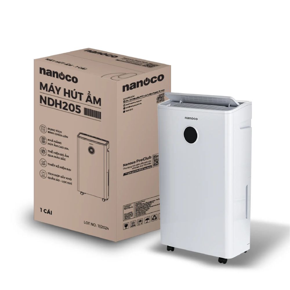 Máy hút ẩm 20L Nanoco NDH205