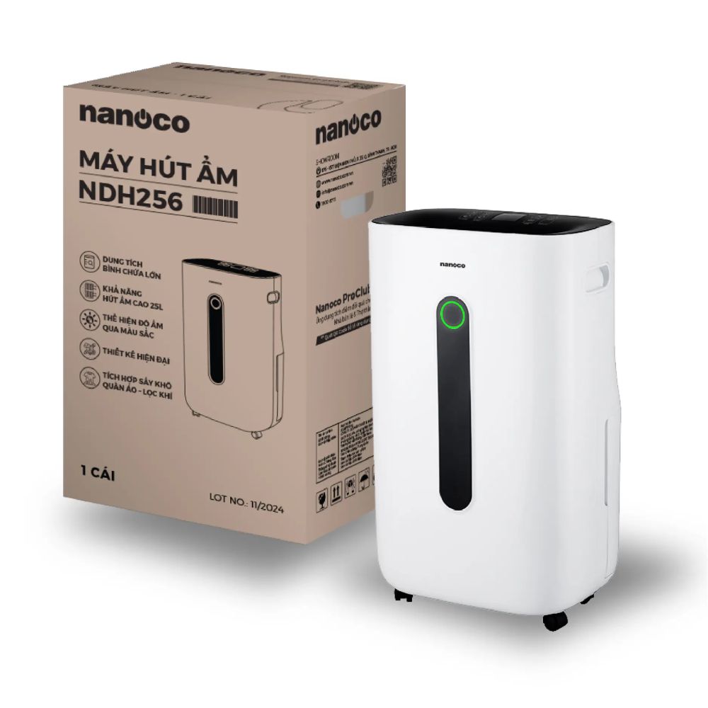 Máy hút ẩm 25L Nanoco NDH256