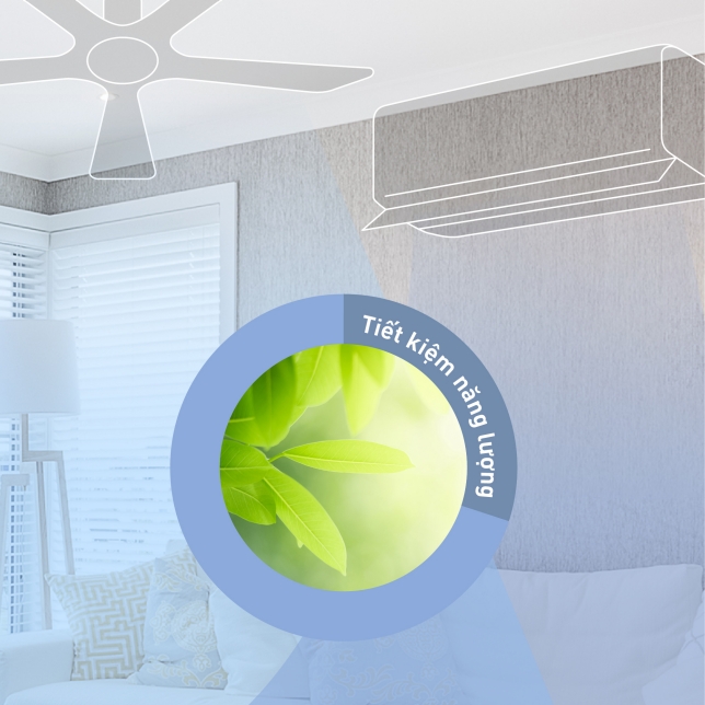 Quạt trần 3 cánh đèn led + điều khiển từ xa Panasonic F-48DGL
