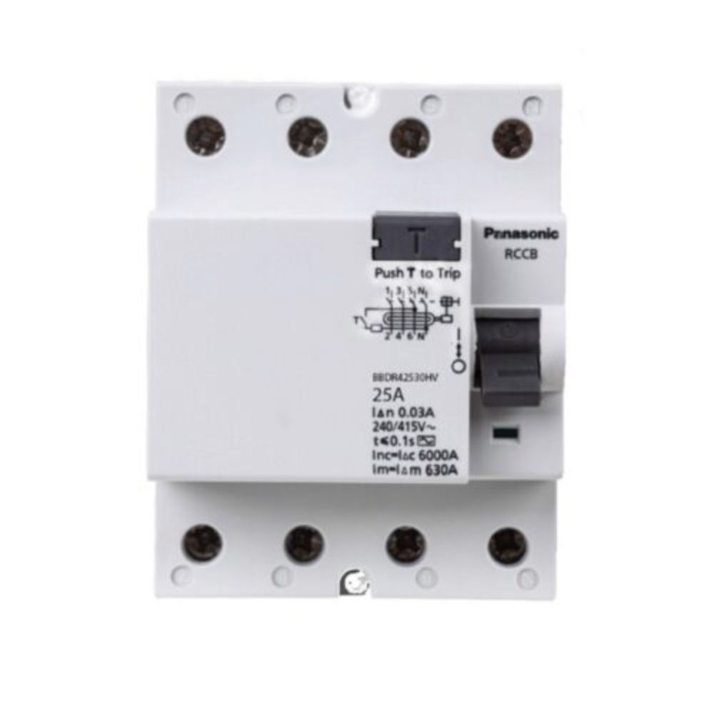 Cầu dao đóng cắt tự động RCCB 25-63A Panasonic BBDR
