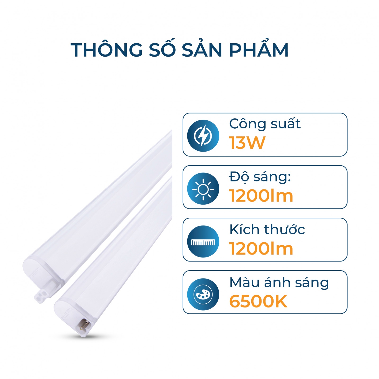 Bóng đèn LED Batten Philips T5 BN068C (không có dây nguồn đi kèm)