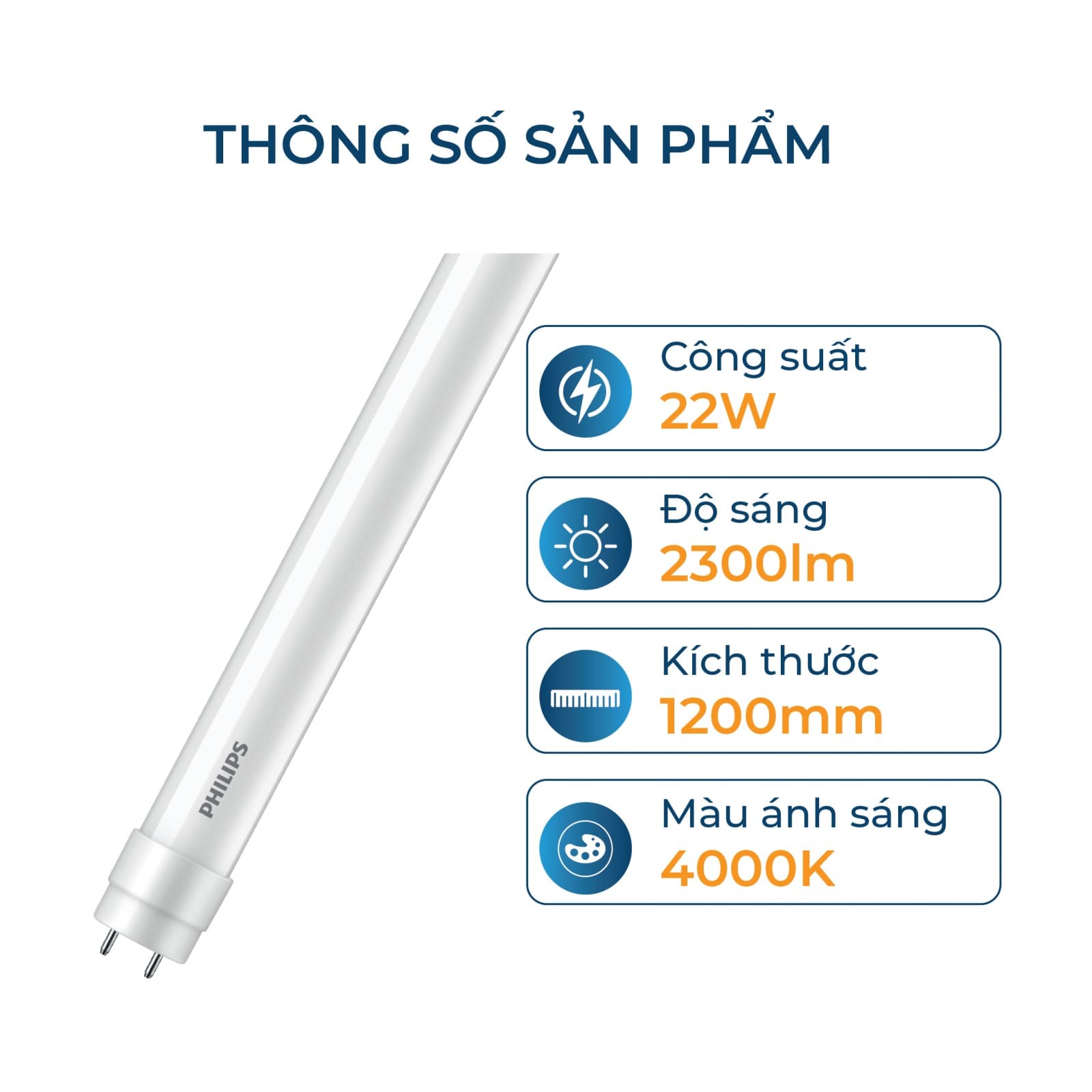 Bóng LED tuýp Philips DE HO T8 G13