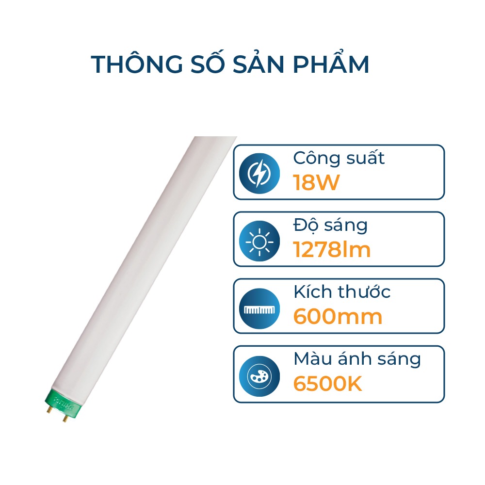 Bóng đèn tuýp huỳnh quang T8 Philips siêu sáng