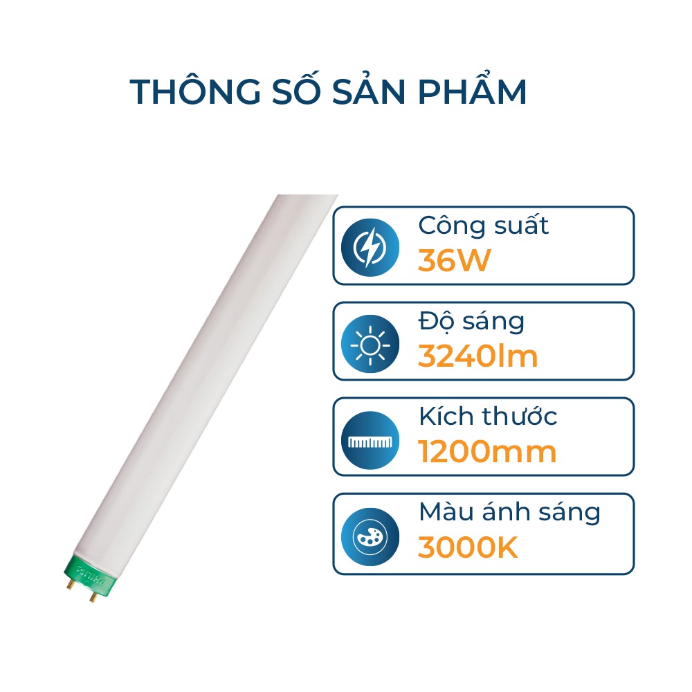 Bóng đèn tuýp huỳnh quang T8 Philips siêu sáng