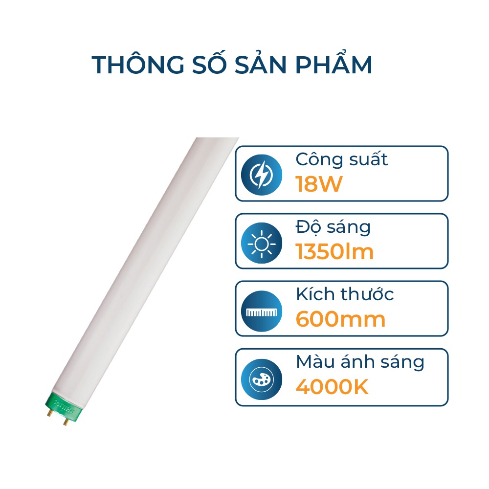 Bóng đèn tuýp huỳnh quang T8 Philips siêu sáng