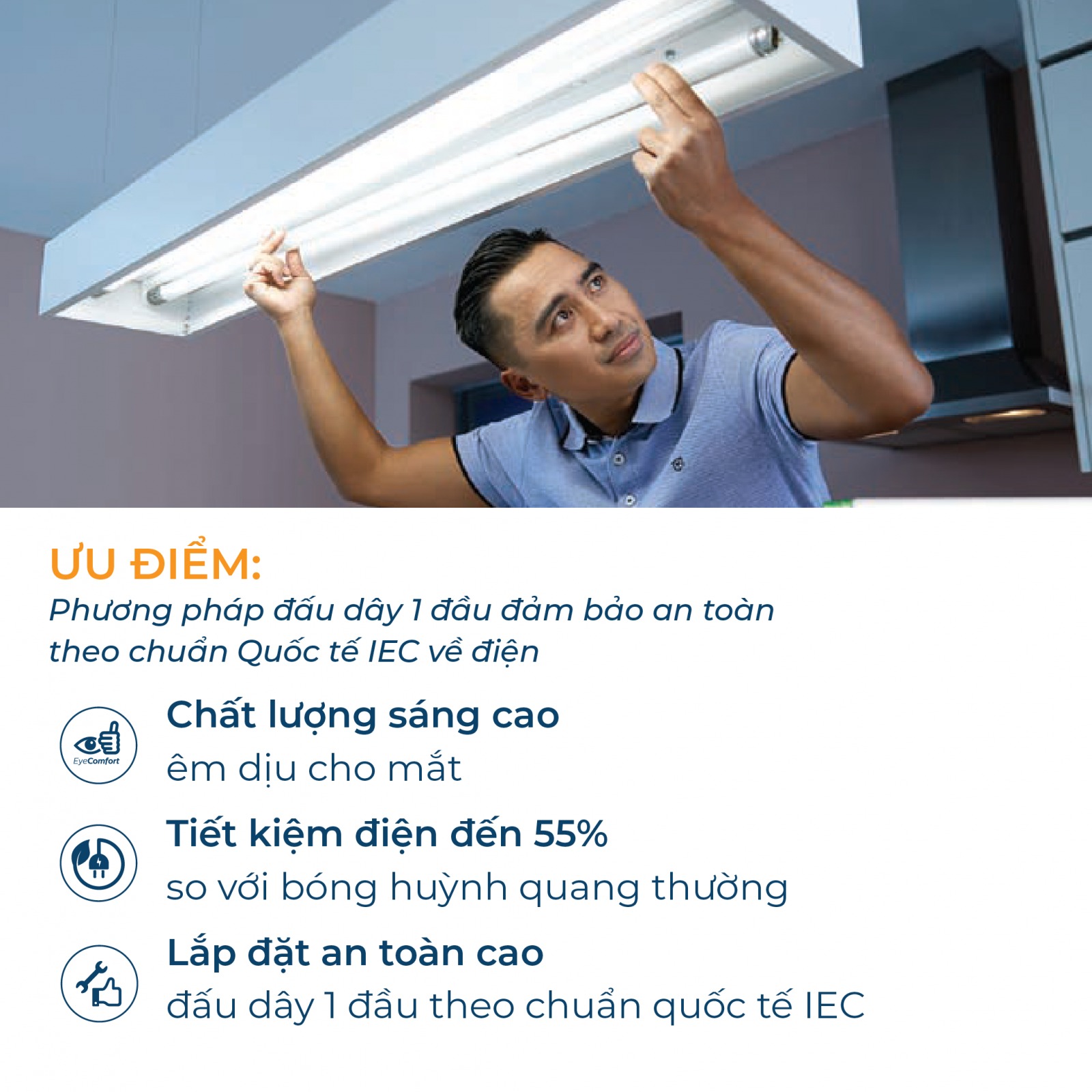 Bóng LED Tuýp Philips EcoFit