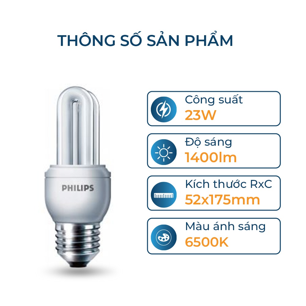 Bóng đèn huỳnh quang compact Philips Essential