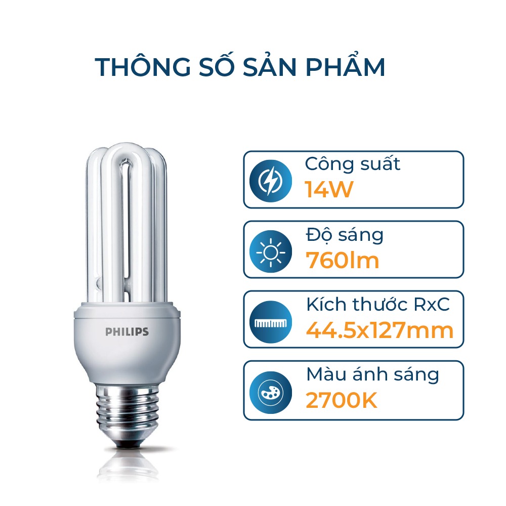 Bóng đèn huỳnh quang Xompact Philips Genie
