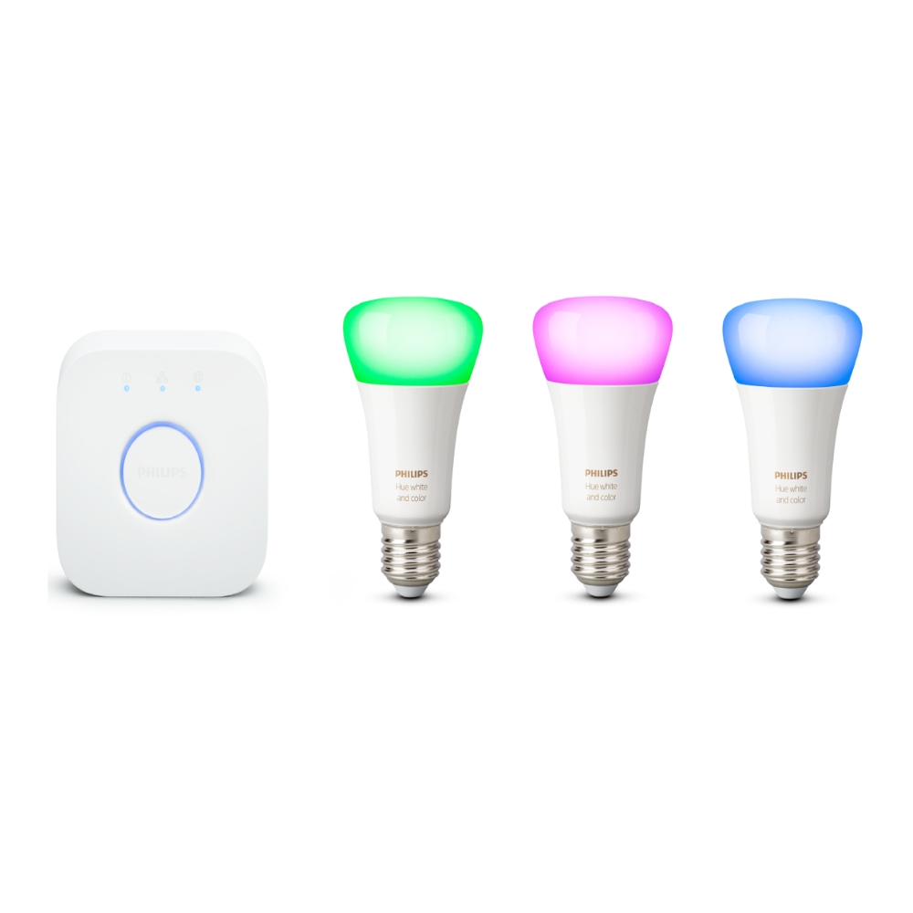 Bộ sản phẩm đèn LED Philips Hue White and Color Ambiance-Starter 929002216821