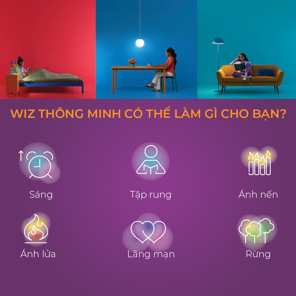 Bóng đèn LED Philips WiZ Tunable White Bulb 929002411417