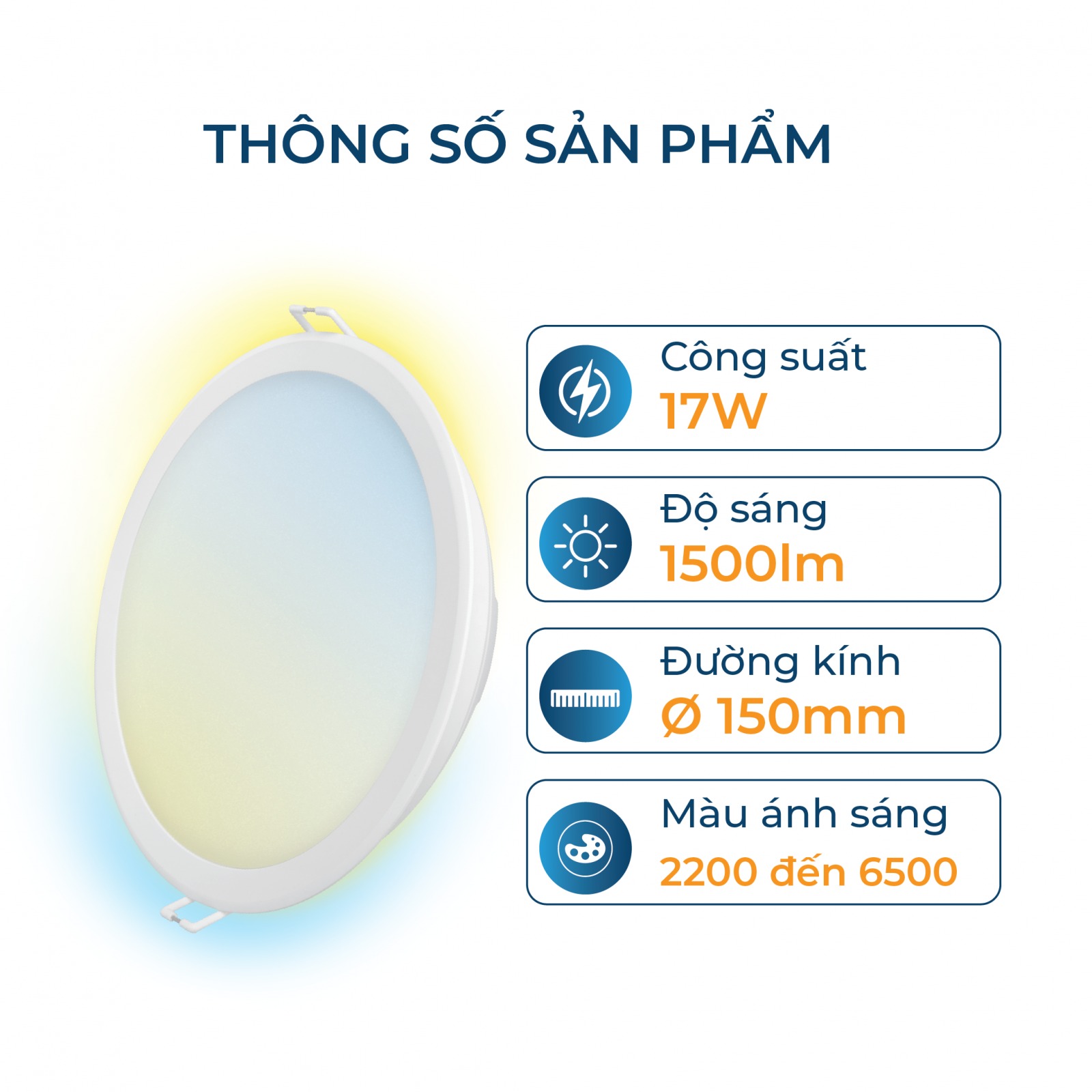 Bóng đèn LED âm trần Philips WiZ Tunable White Downlight