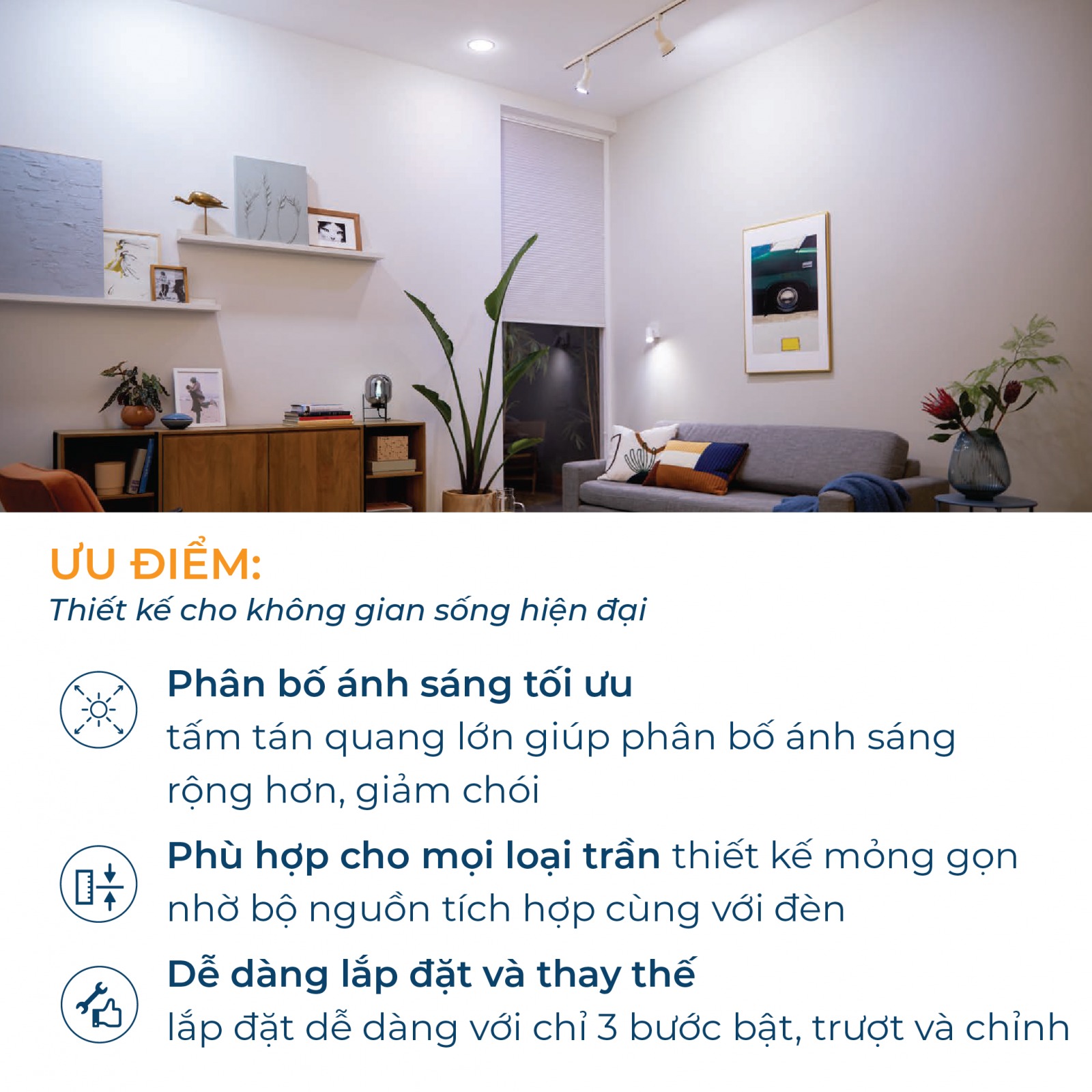 Bộ đèn LED tròn âm trần Philips DN027B G3