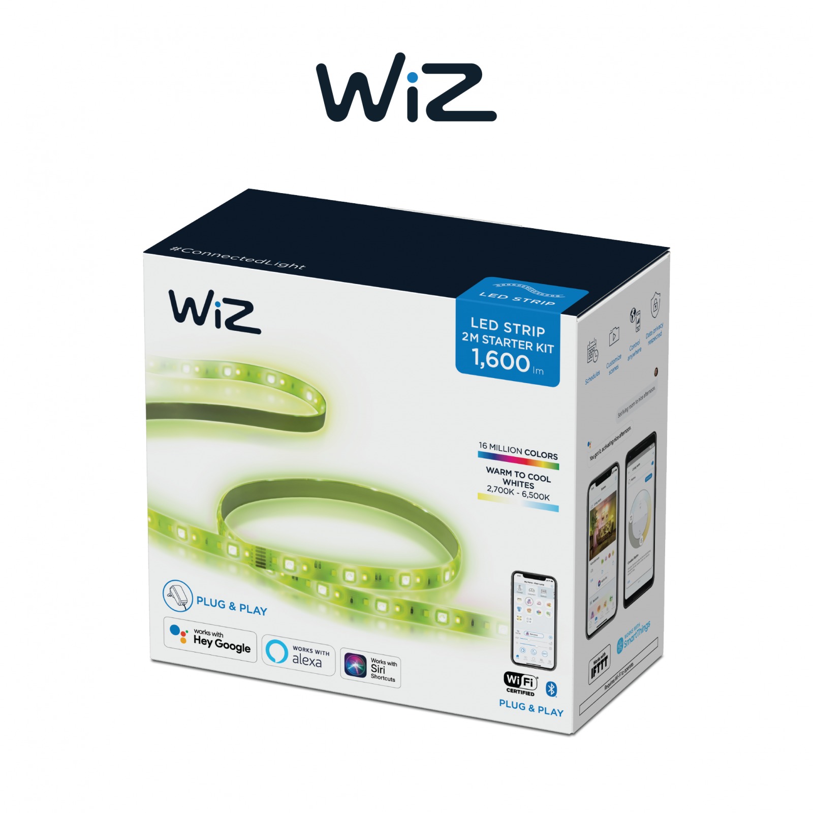 Đèn LED dây Philips WiZ LED Strip 2m Starter Kit (Kèm bộ nguồn) 929002526417