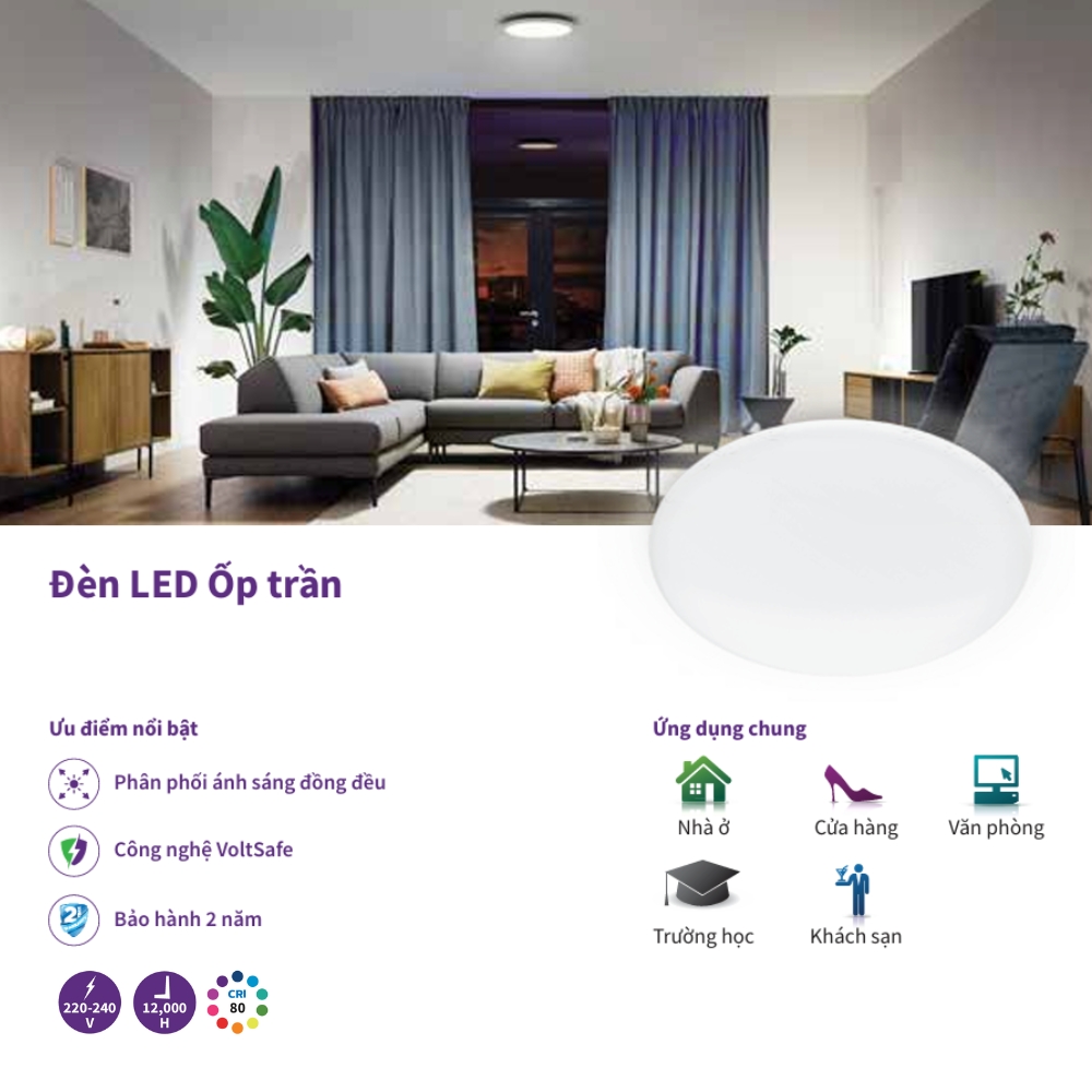 Đèn LED ốp trần Philips CL200