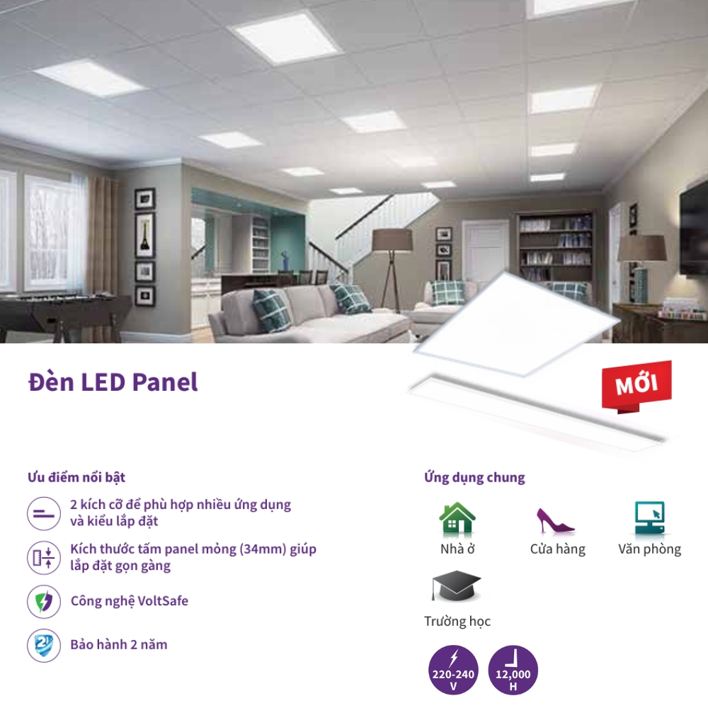 Đèn LED panel Philips Ecolink PL007