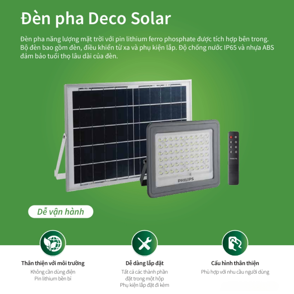 Đèn pha Deco Solar Philips BVC050